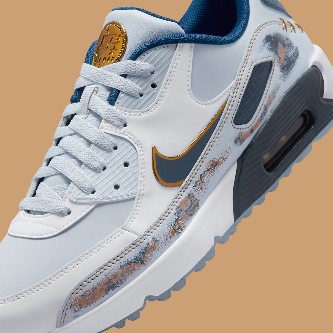 Nike Air Max 90 Golf Pure Platinum Coastal Blue Fb5055 041 8