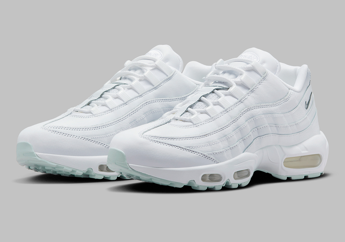 The Nike Air Max 95 Receives A "Triple White" Resupply