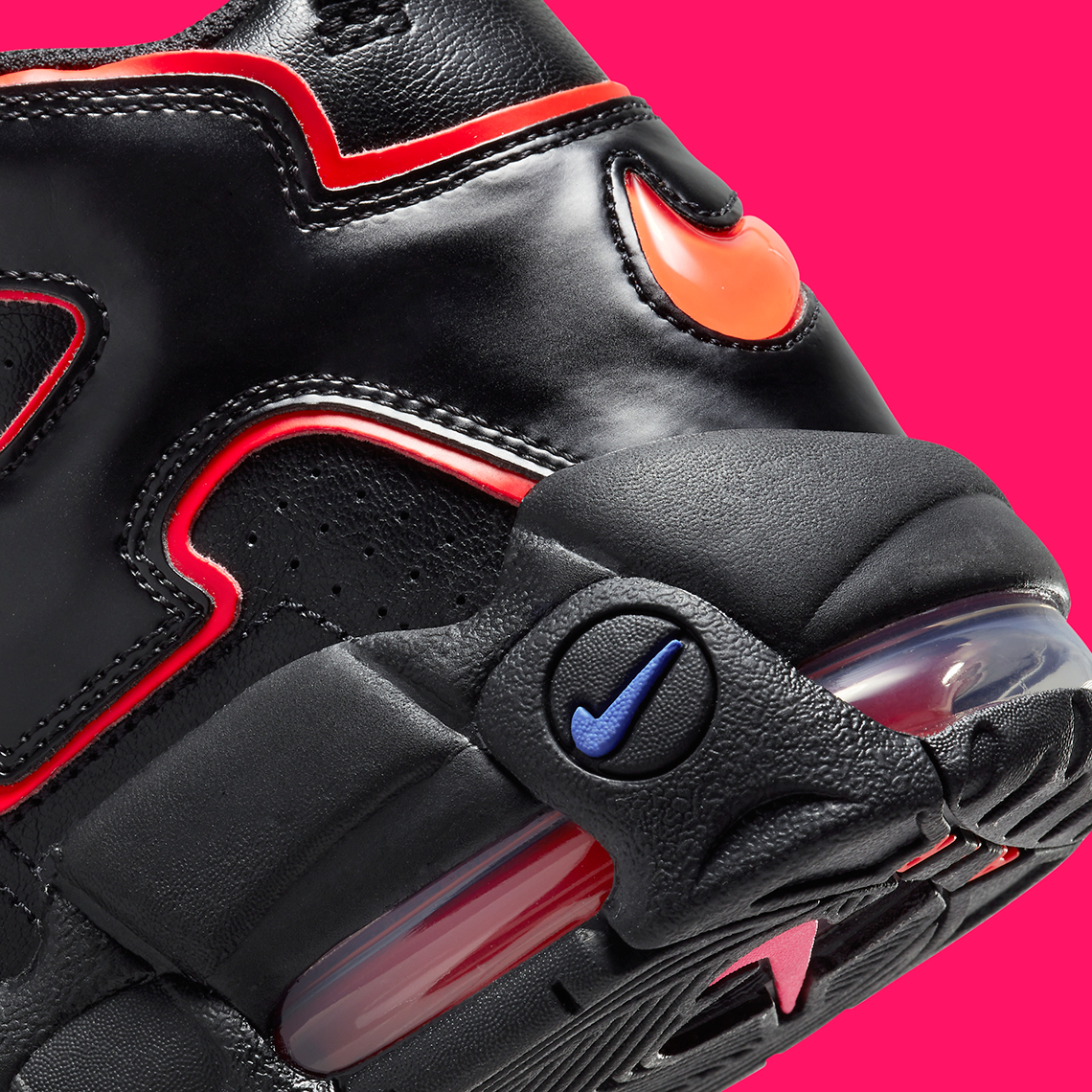 Nike Air More Uptempo Electric Black Bright Crimson Racer Blue Fd0729 001 4