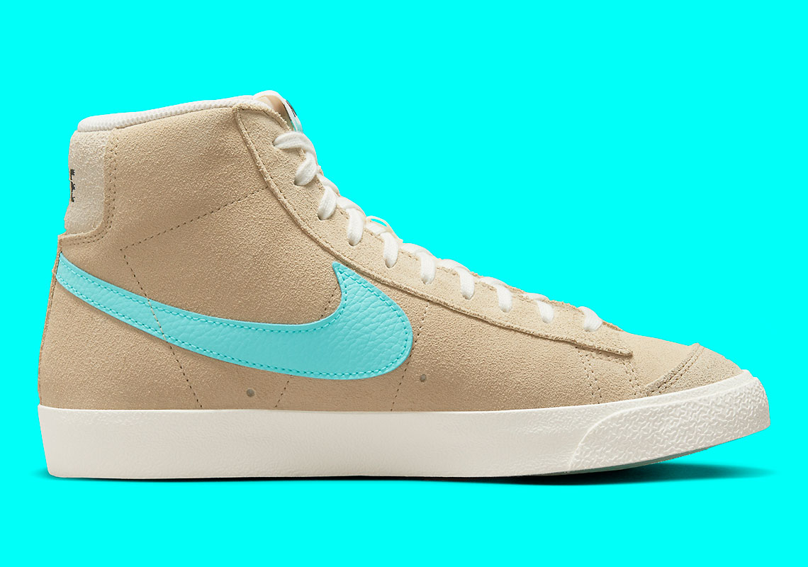 Nike Blazer Mid 77 Tan Aqua Fj4414 200 5