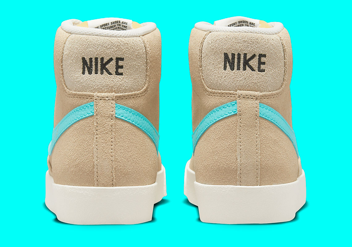 Nike Blazer Mid 77 Tan Aqua Fj4414 200 6