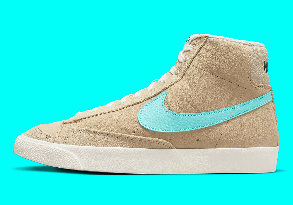 Nike Blazer Mid 77 Tan Aqua Fj4414 200 7