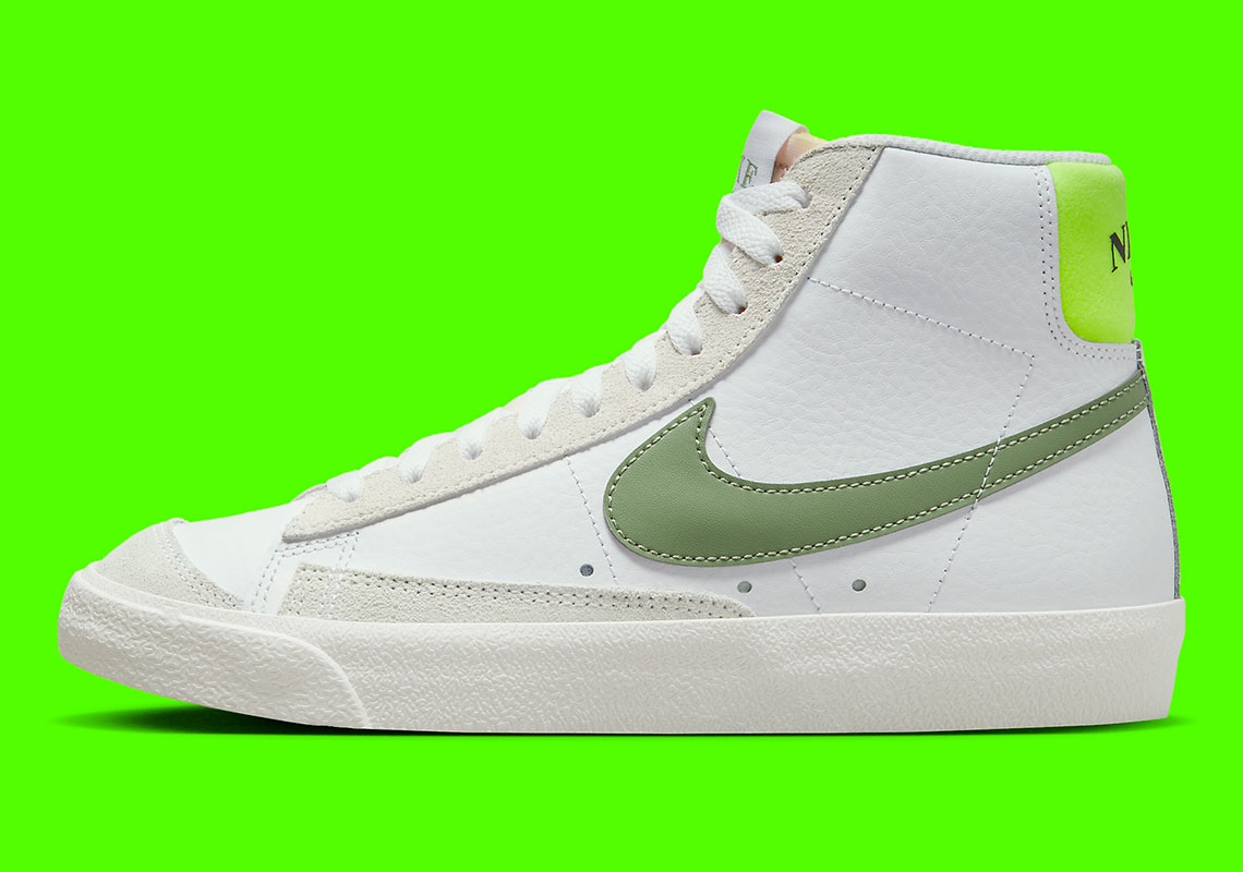 Nike Blazer Mid 77 White Green Volt Fj4740 100 2