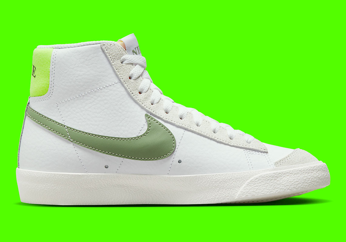 Nike Blazer Mid 77 White Green Volt Fj4740 100 4