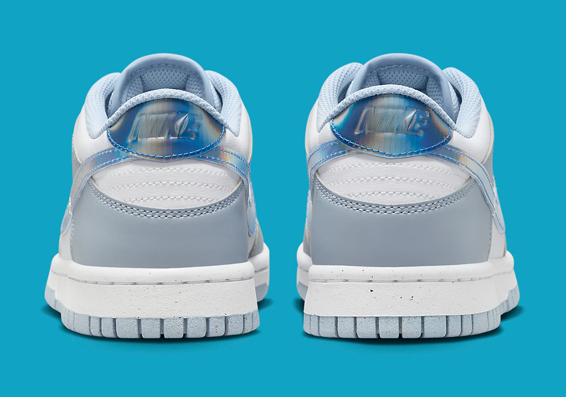 Nike Dunk Low Gs Grey Blue Lenticular Release Date 4