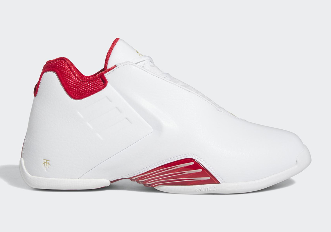 Adidas T Mac 3 Restomod Core White Better Scarlet Matte Gold Fz6212 6 1