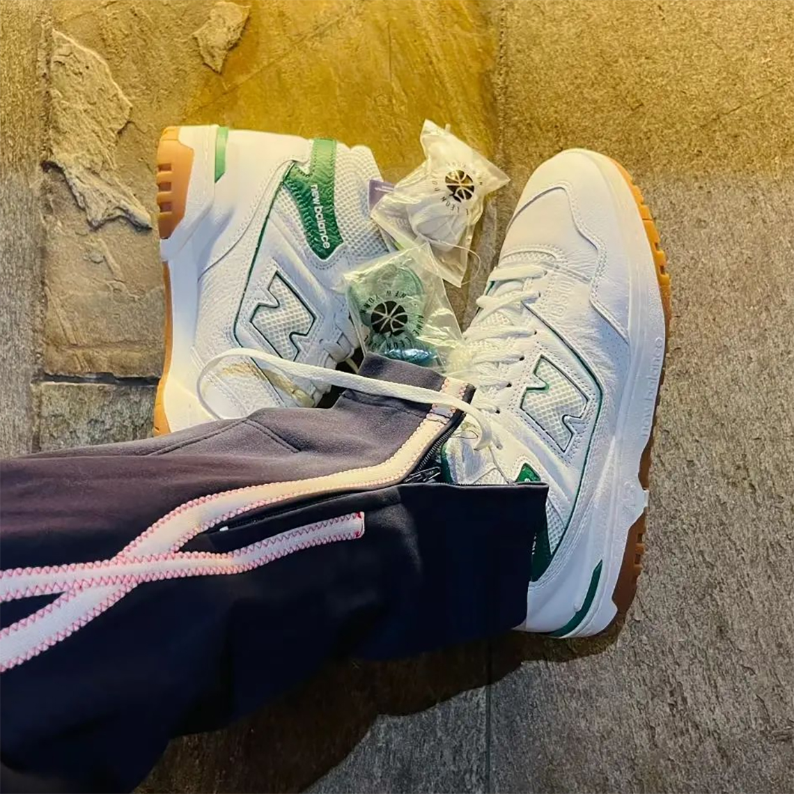 Aime Leon Dore New Balance 650 White Green Gum 5