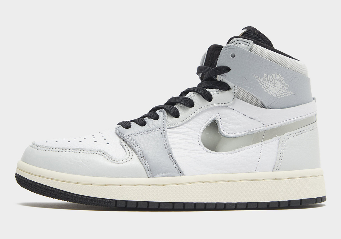 Air Jordan 1 Zoom Cmft 2 White Grey Sail Chrome 6