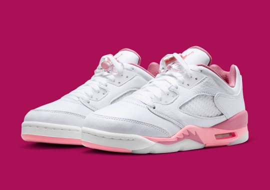 The Kid’s Air Jordan 5 Low “White/Desert Berry” Releases On April 4
