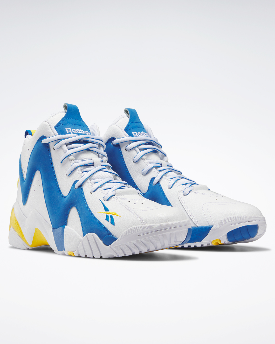 Id1529 Reebok Hurrikaze White Blue Yellow