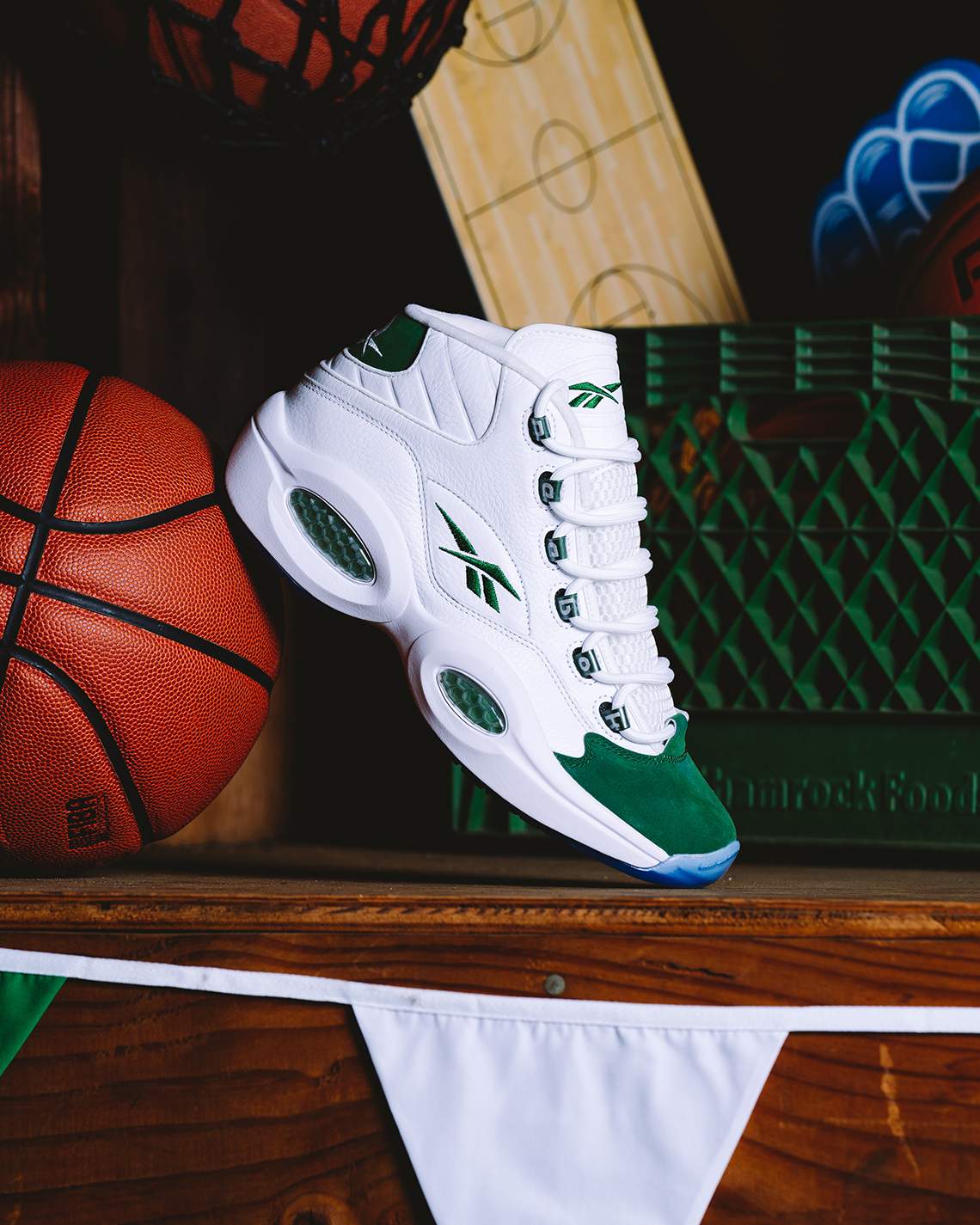 Id6690 Reebok Question Green Toe