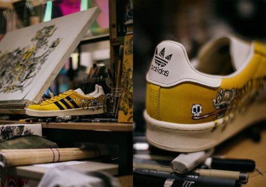 Kasina Celebrates Kim Jung Gi With Artwork-Adorned adidas Campus