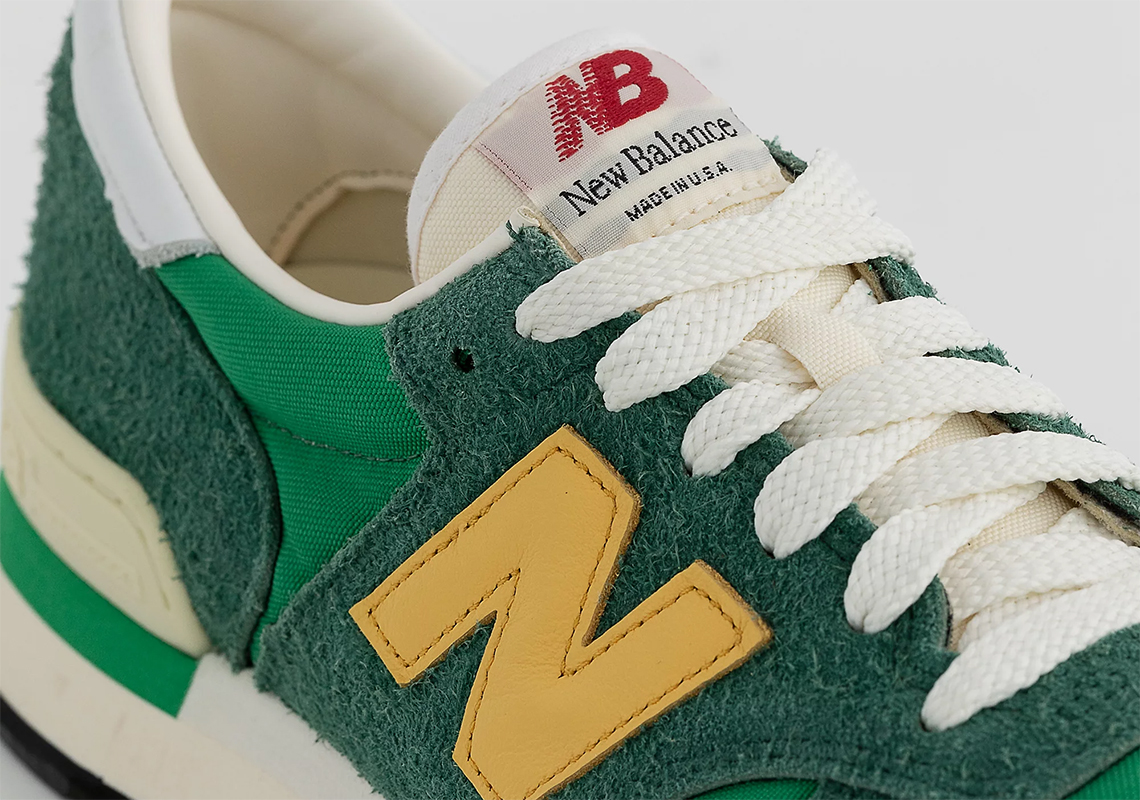 New Balance 990 Made In Usa Green Yellow M990gg1 3