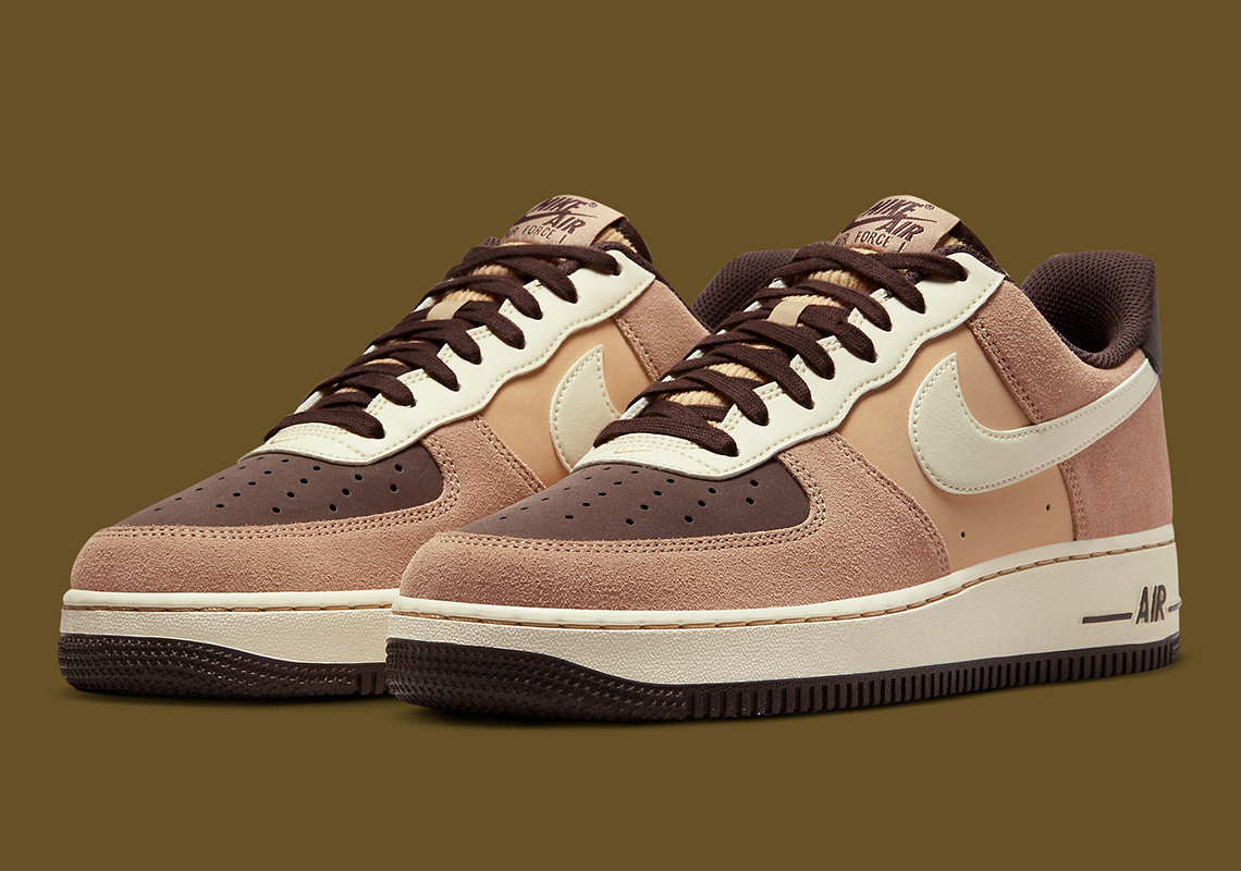 A Collection Of Brown Textiles Treat The Nike Air Force 1 Low