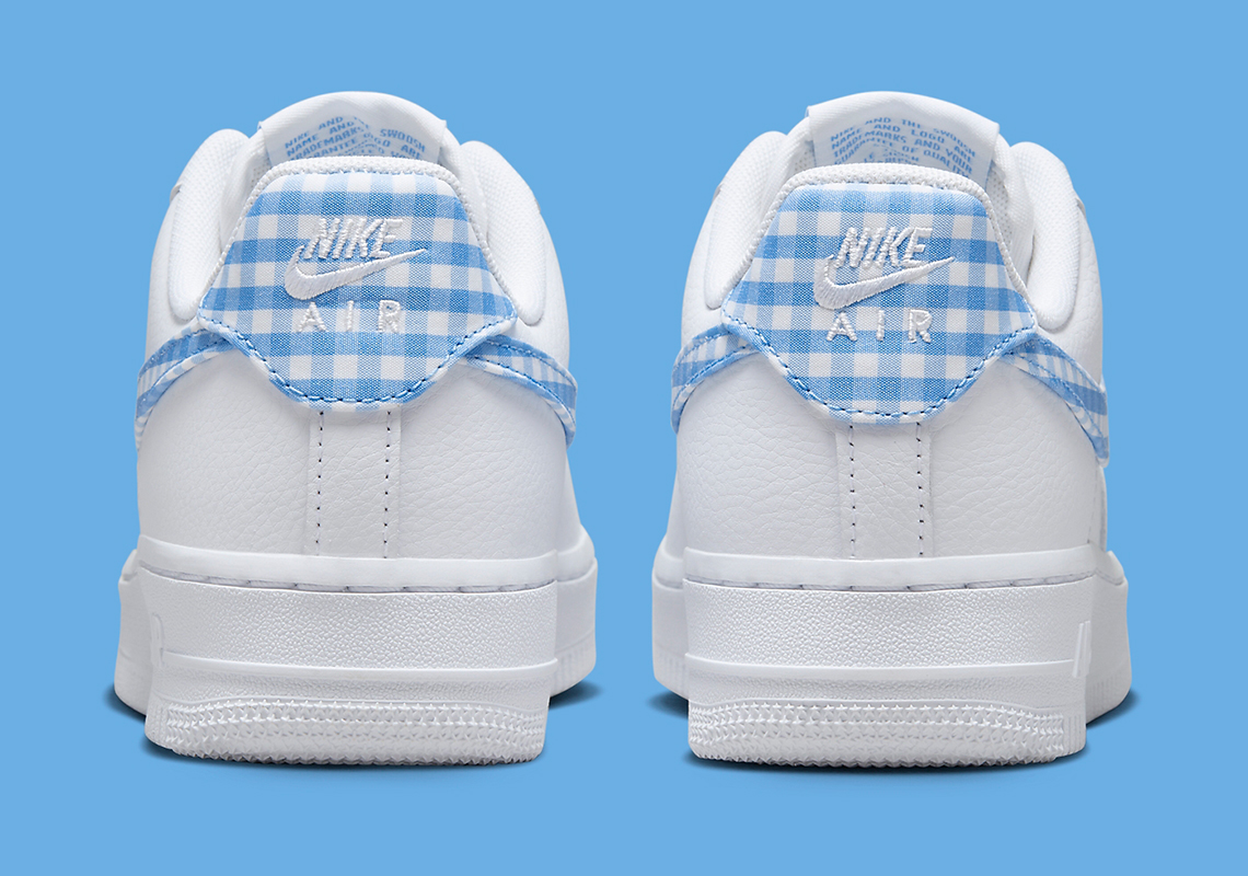 Nike Air Force 1 Low University Blue Gingham Plaid Dz2784 100 3