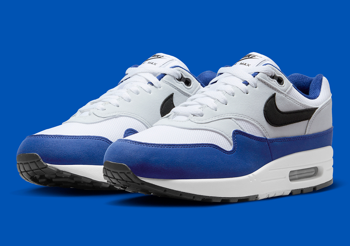 Deep Royal Blue Floods The Nike Air Max 1 Mudguards