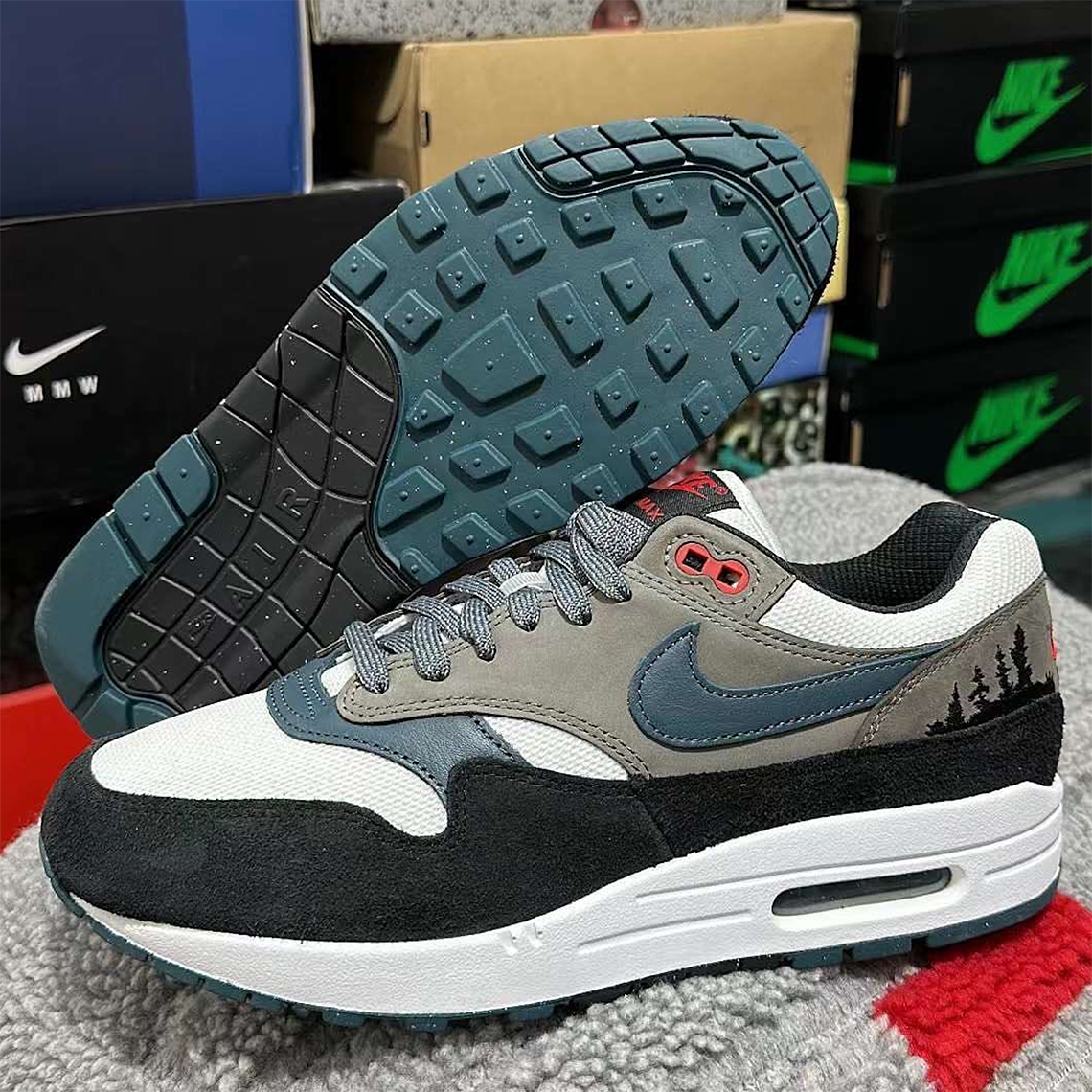 Nike Air Max 1 White Slate Blue Black Soft Grey Fj0698 100 3