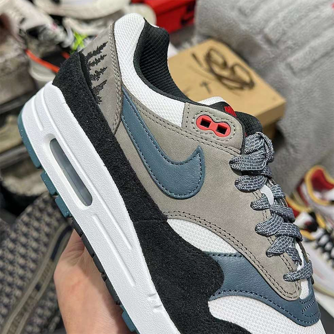 Nike Air Max 1 White Slate Blue Black Soft Grey Fj0698 100 6