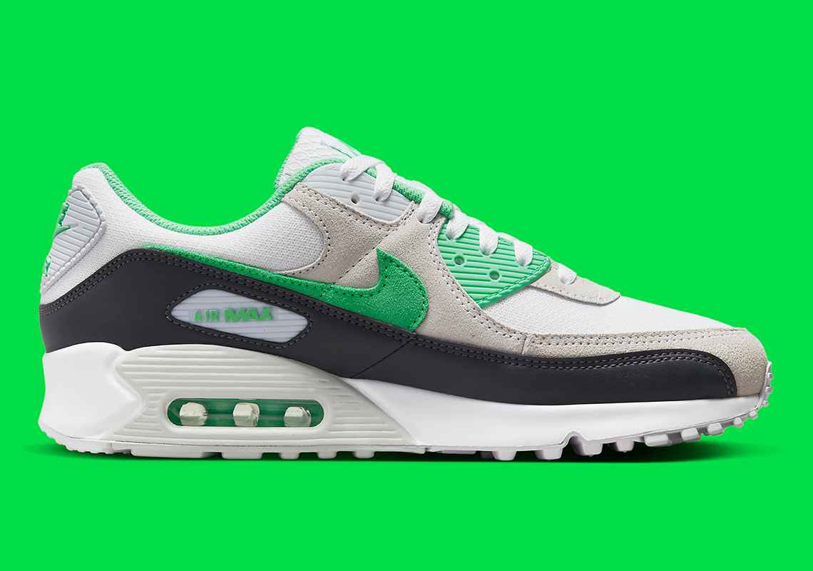 Nike Air Max 90 White Anthracite Pure Platinum Spring Green Dm0029 104 6