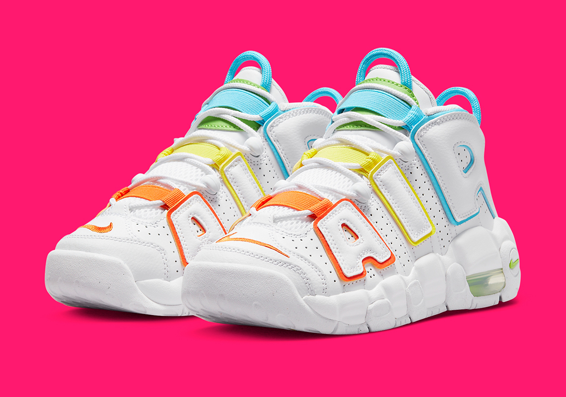 Nike Air More Uptempo White Multi Color Fj4624 100 7