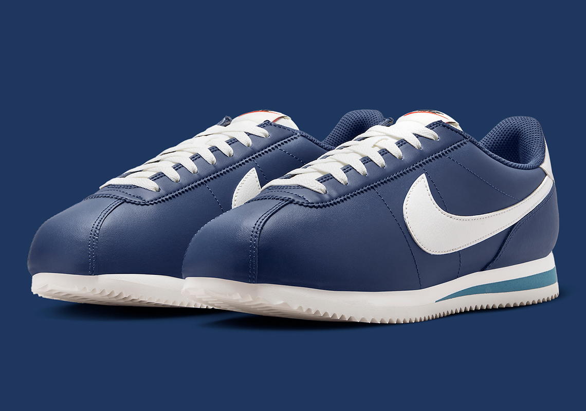 Nike Cortez Midnight Navy Sail Noise Aqua Dm4044 400 3