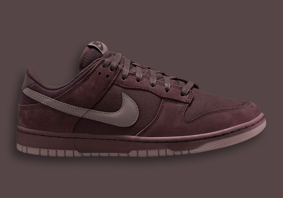 Nike Dunk Low Bordeaux Suede Canvas Fb8895 600 4