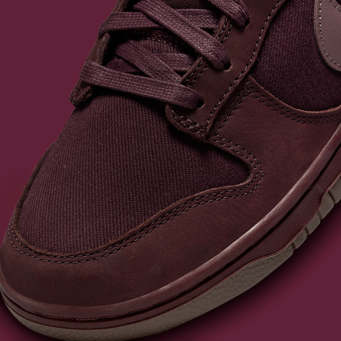 Nike Dunk Low Burgundy Crush Fb8895 600 3