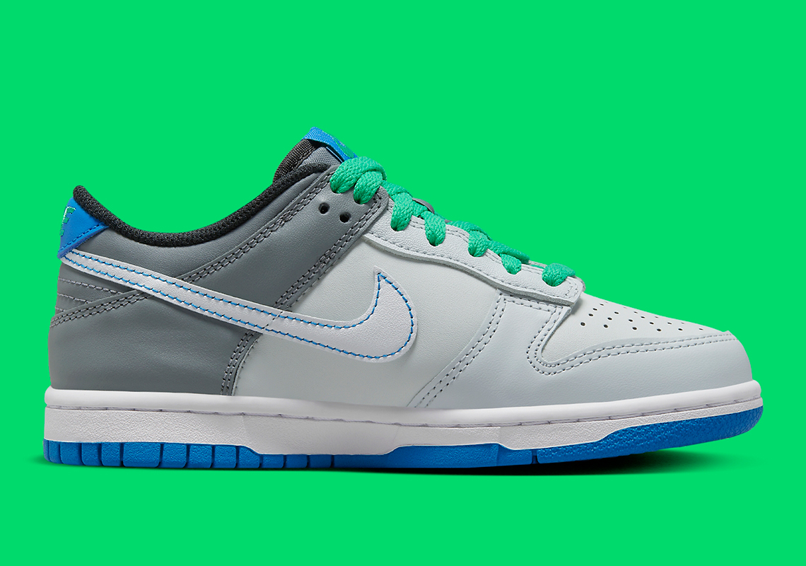 Nike Dunk Low Gs Grey Blue Green Dh9765 004 6