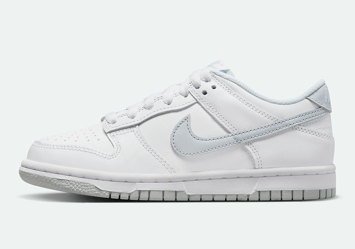 The Latest Kid's Nike Dunk Low Keeps It Simple In "White/Light Grey"