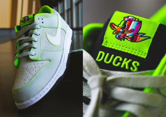 The Oregon Ducks Receive A Nike Dunk Low PE Designed By Tinker Hatfield