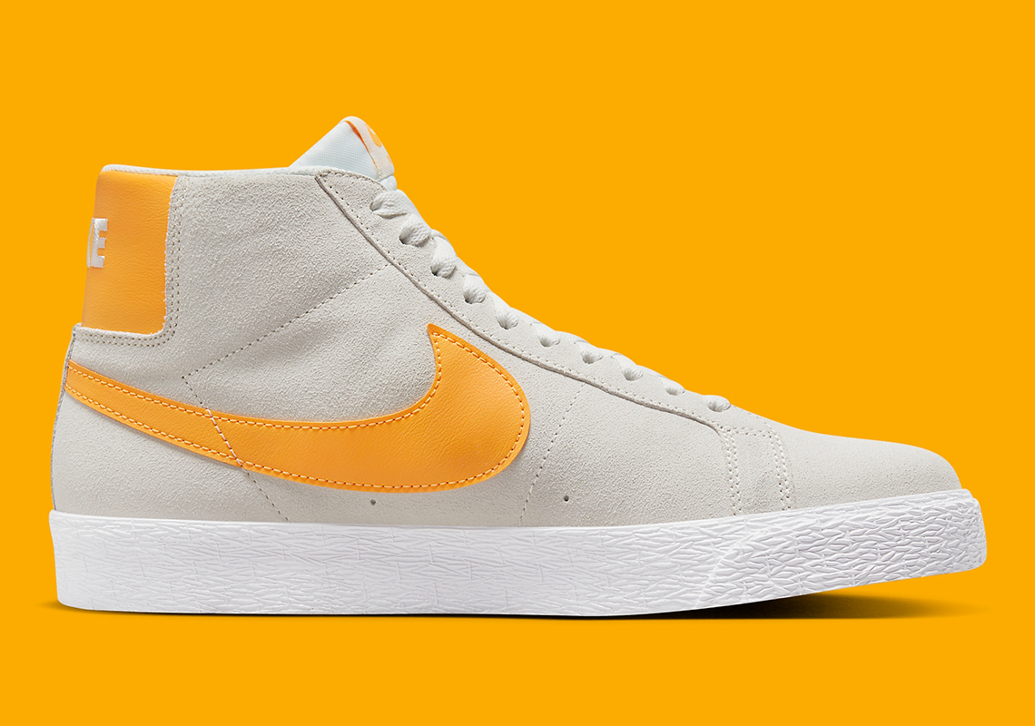 Nike Sb Blazer Mid Summit White Laser Orange 864349 110 2