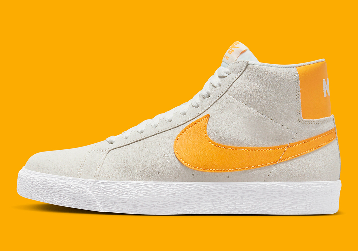 Nike Sb Blazer Mid Summit White Laser Orange 864349 110 4