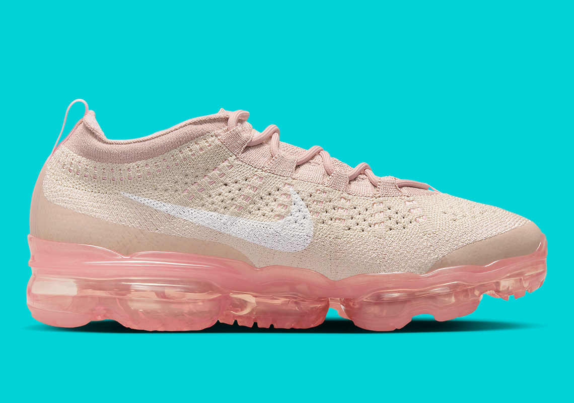 Nike Vapormax 2023 Flyknit Womens Oatmeal Pearl Pink Dv6840 101 2