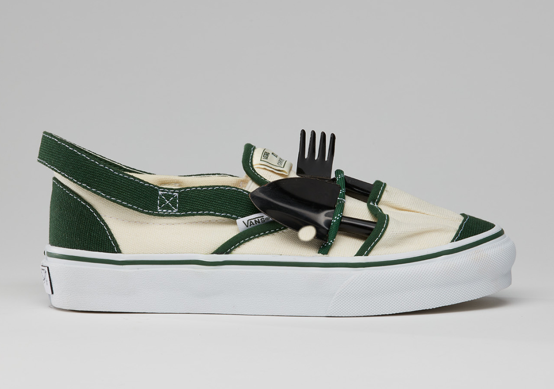 Nm Vans Slip On Gardening Tote White Green 4