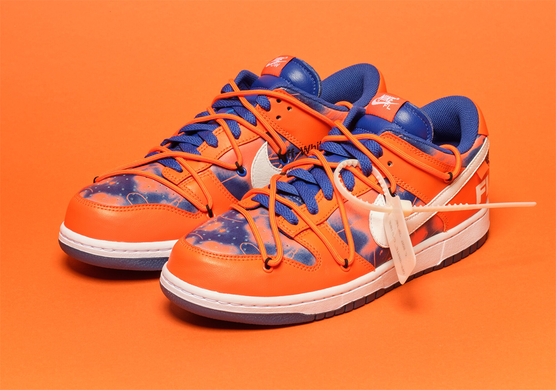 Off White Futura Nike Dunk Orange Sothebys Auction 2