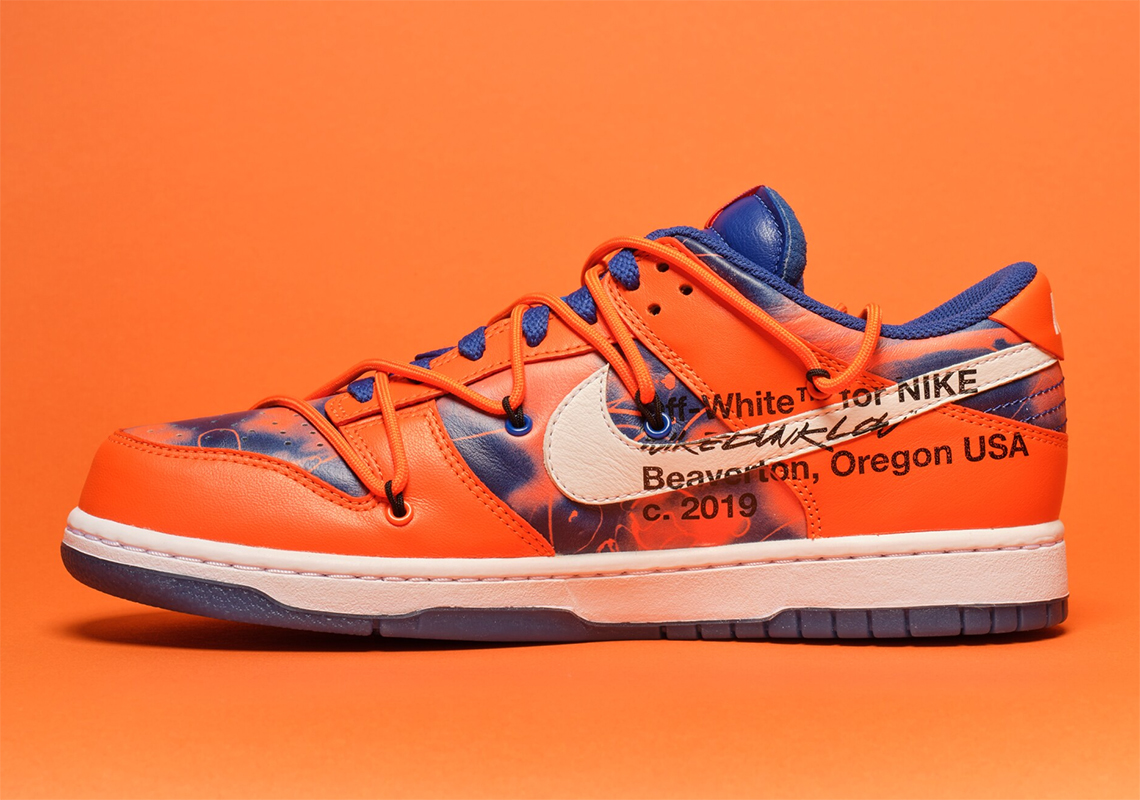 Off White Futura Nike Dunk Orange Sothebys Auction 3