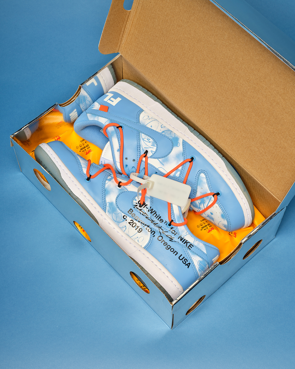 Off White Futura Nike Dunk University Blue Sothebys Auction 8