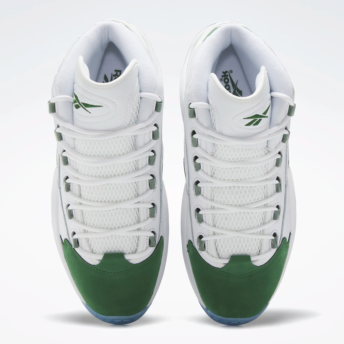 Reebok Question Mid Cloud White Pine Green Id6690 3