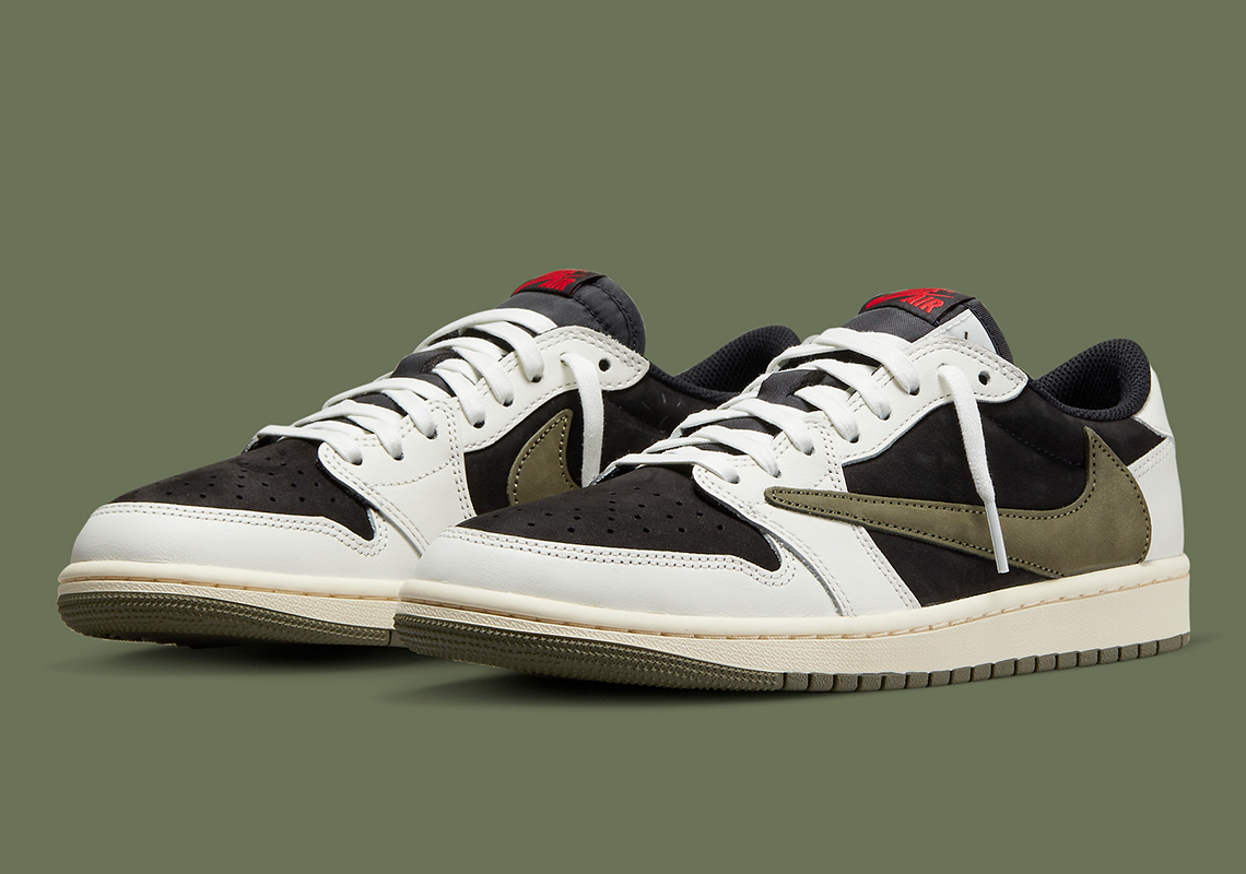 Travis Scott Air Jordan 1 Low Og Olive Dz4137 106 Release Date