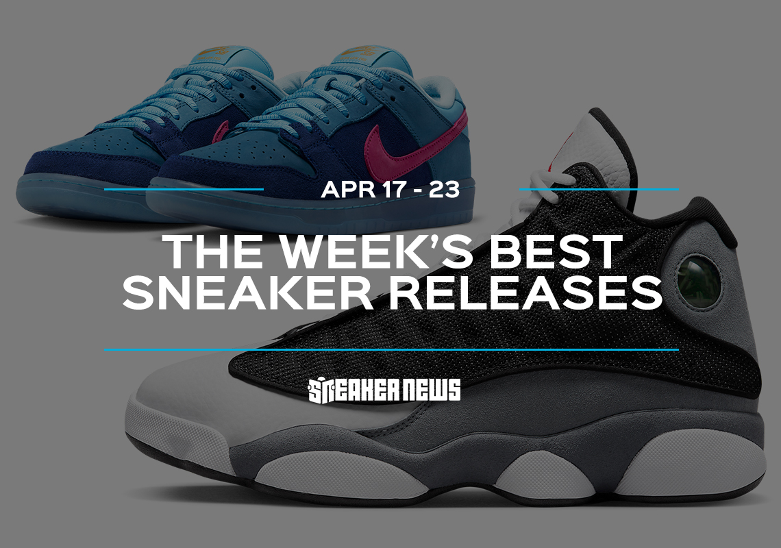 The Run The Jewels x Nike SB Dunks And AJ13 "Black Flint" Headline This Week's Releases