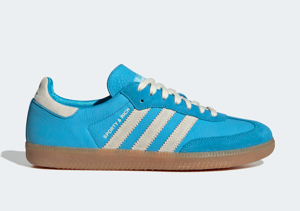 Sporty And Rich Adidas Samba Blue Rush Ie6975 4