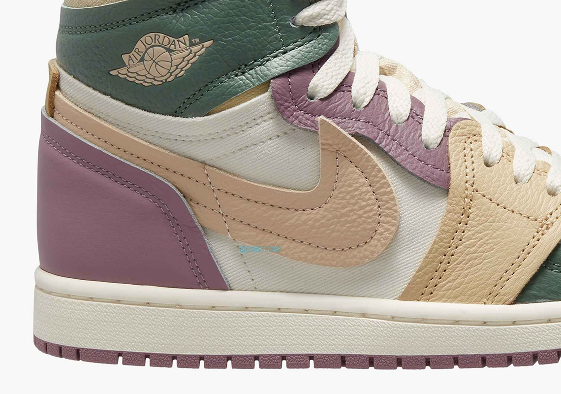 Air Jordan 1 High Mm Womens Galactic Jade Desert Fb9891 300 6