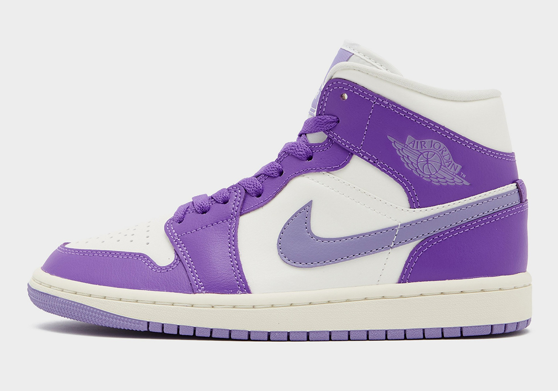 Air Jordan 1 Mid Purple Lilac Sail 6