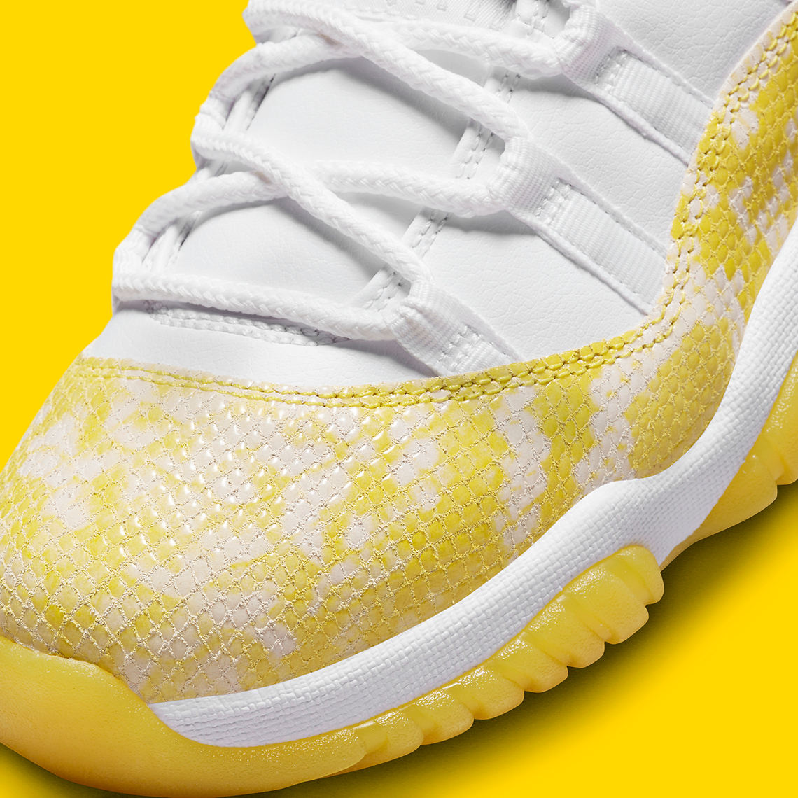 Air Jordan 11 Low Yellow Snakeskin Ah7860 107 Release Date 2