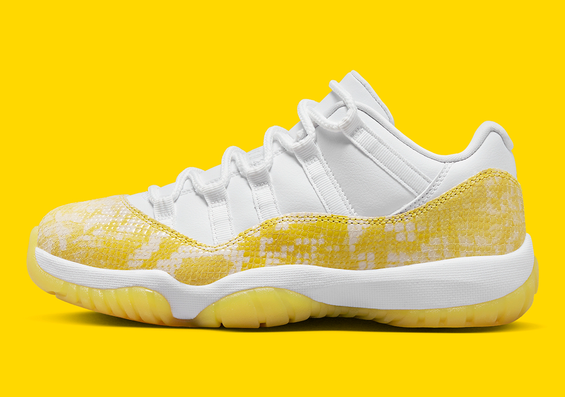 Air Jordan 11 Low Yellow Snakeskin Ah7860 107 Release Date 5