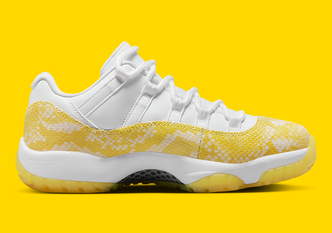 Air Jordan 11 Low Yellow Snakeskin Ah7860 107 Release Date 9