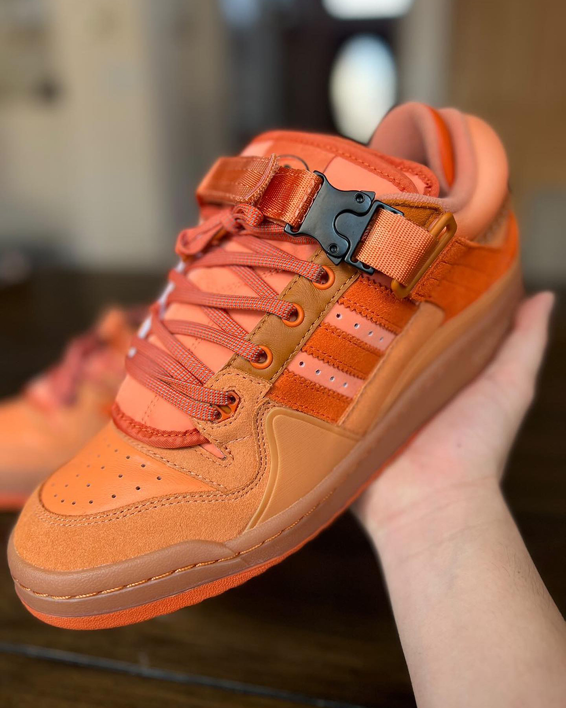 Bad Bunny Adidas Forum Buckle Orange Sample 5