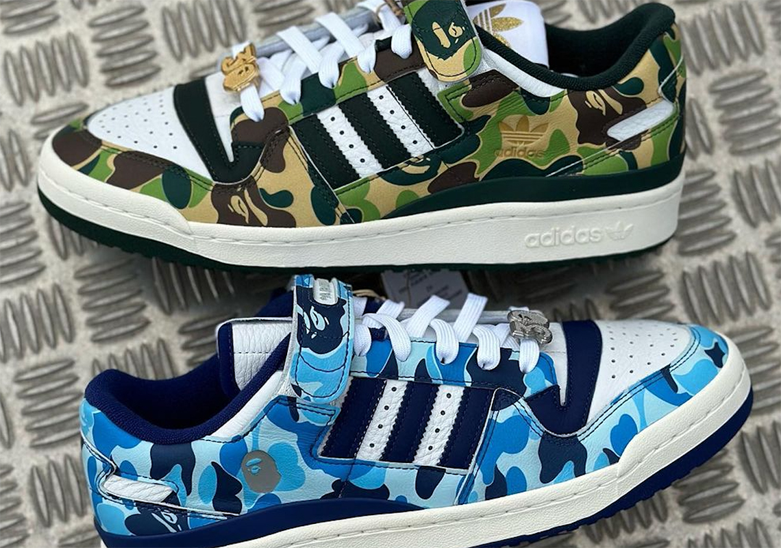 BAPE's 30th Anniversary Rages On With Two Collaborative adidas Forum Lows