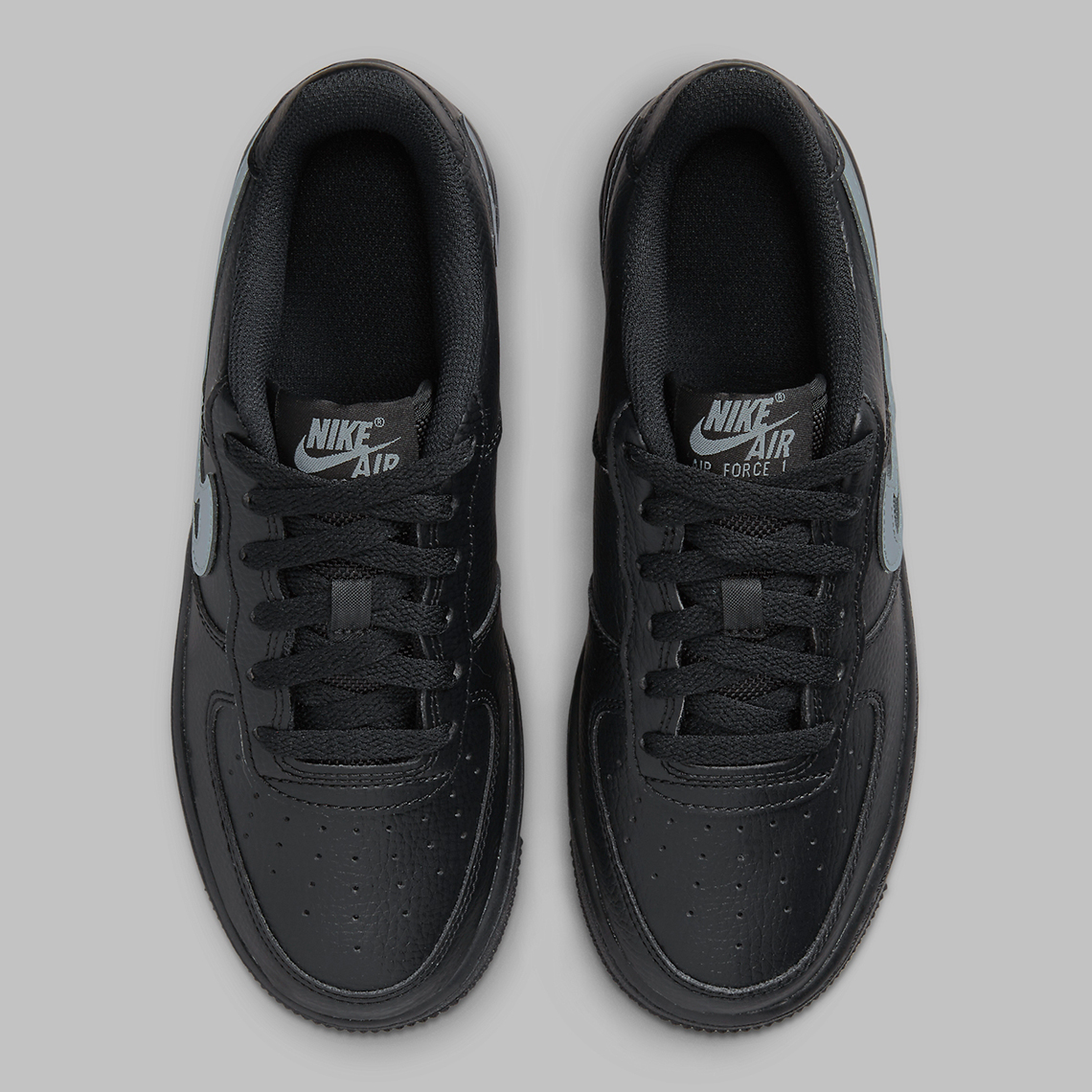 Nike Air Force 1 Low Gs Cut Out Black Grey Fq2413 001 3