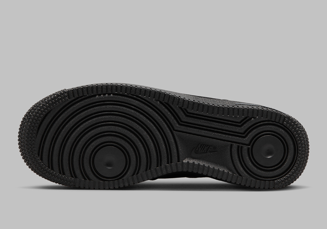 Nike Air Force 1 Low Gs Cut Out Black Grey Fq2413 001 7